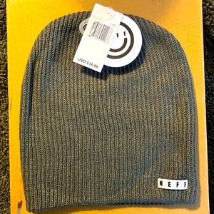 NEFF slouch beanie. Unisex. NWT CHARCOAL /dark grey